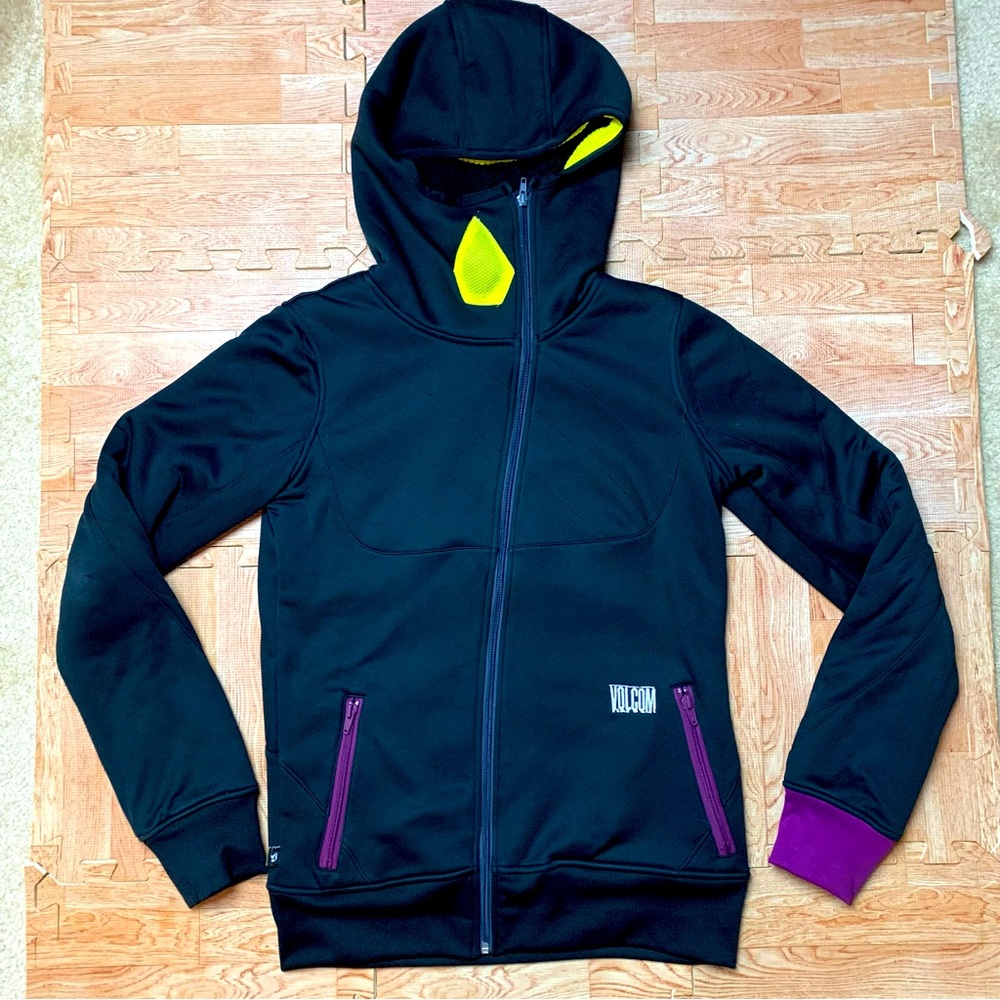 Vintage Volcom Snowboard Jacket Women’s Small TDS Thermal Defense Hood Full Zip